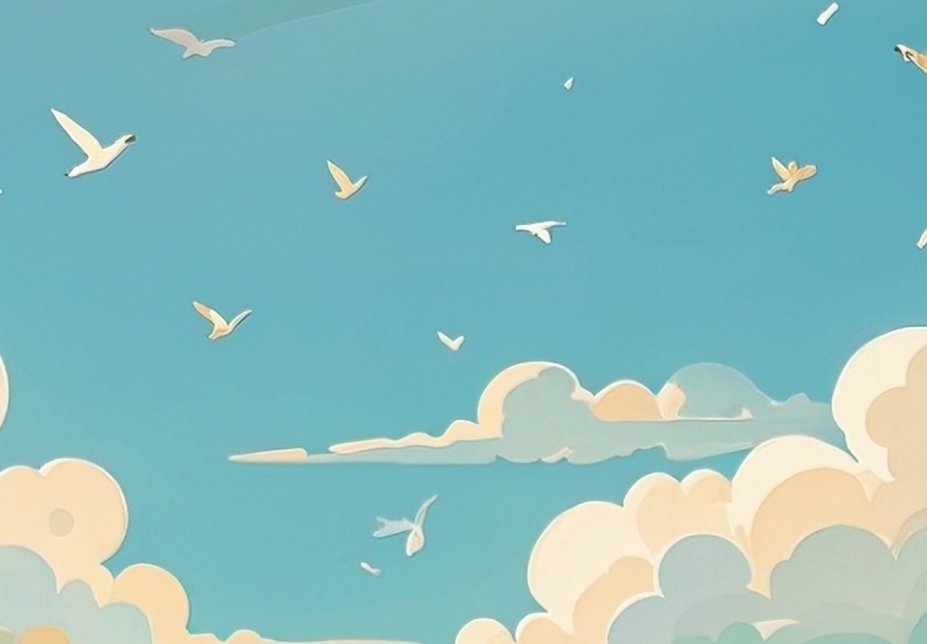 春風の山と川の景色