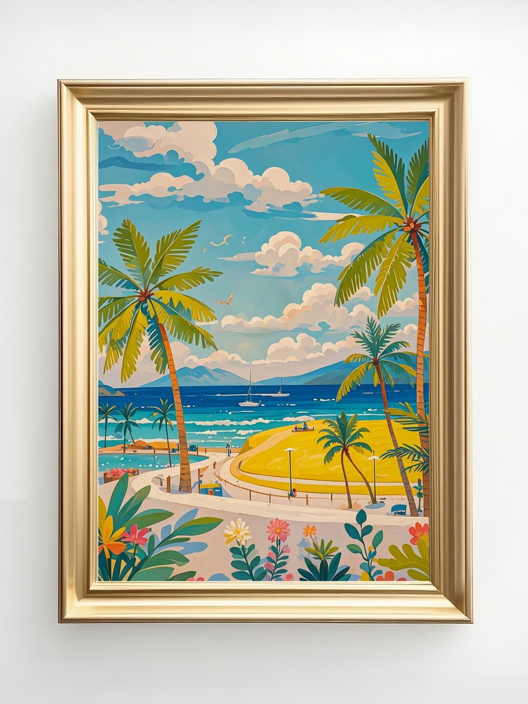 南風そよぐ浜辺