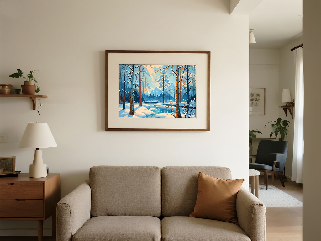 森に差す冬の光