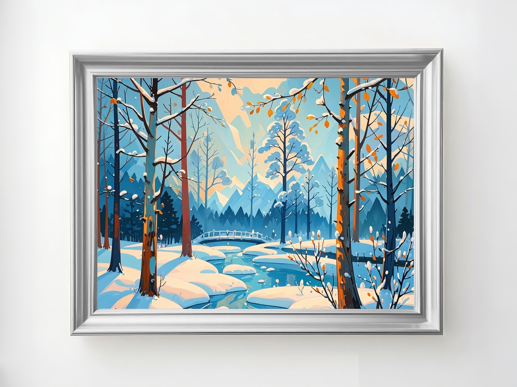 森に差す冬の光