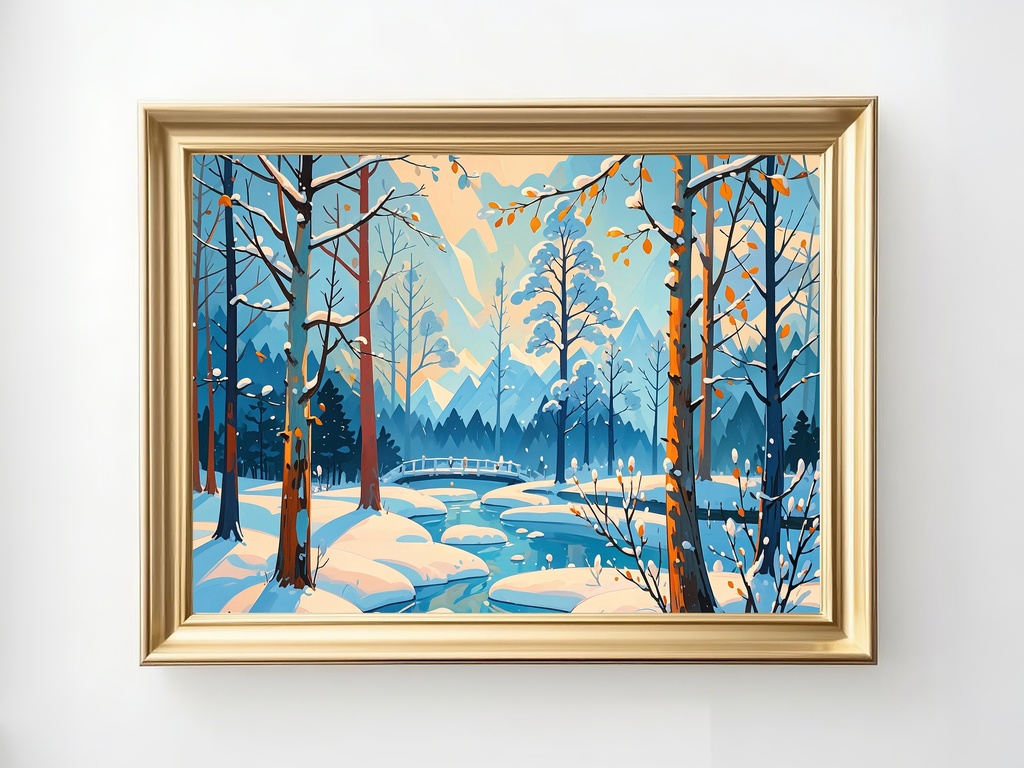 森に差す冬の光