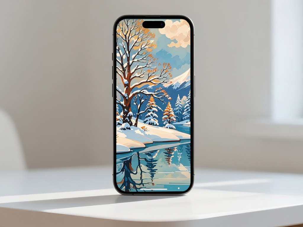 冬空に映る山影