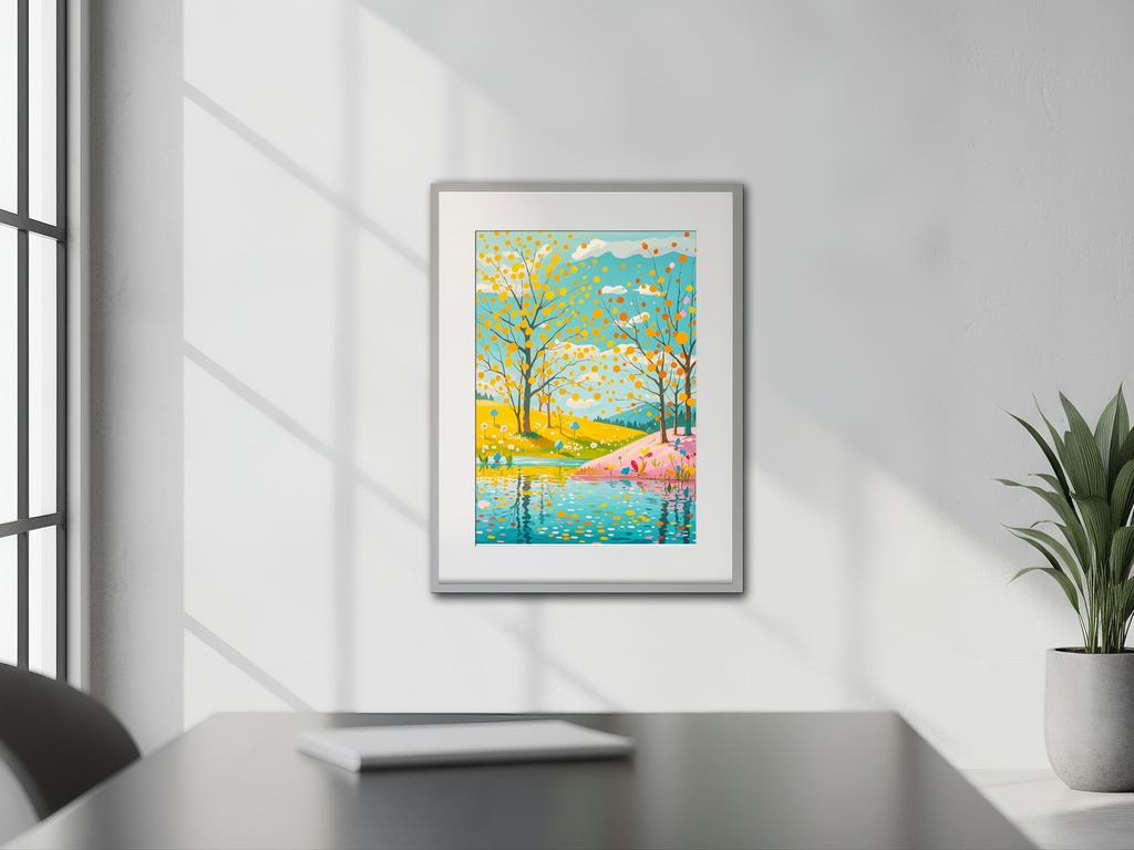 春光の湖畔と花咲く丘