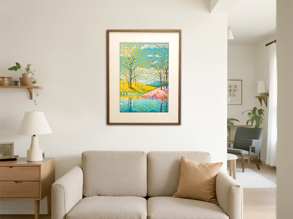 春光の湖畔と花咲く丘