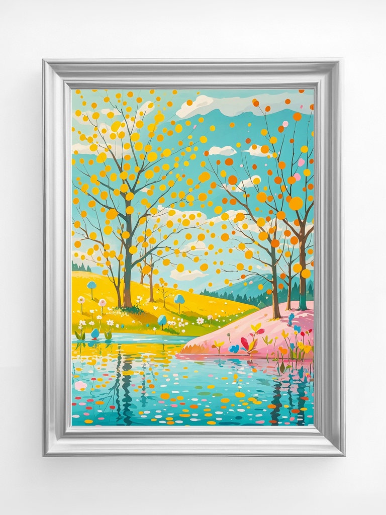 春光の湖畔と花咲く丘