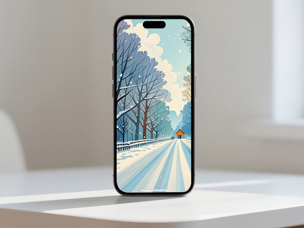 雪道の向こうへ続く