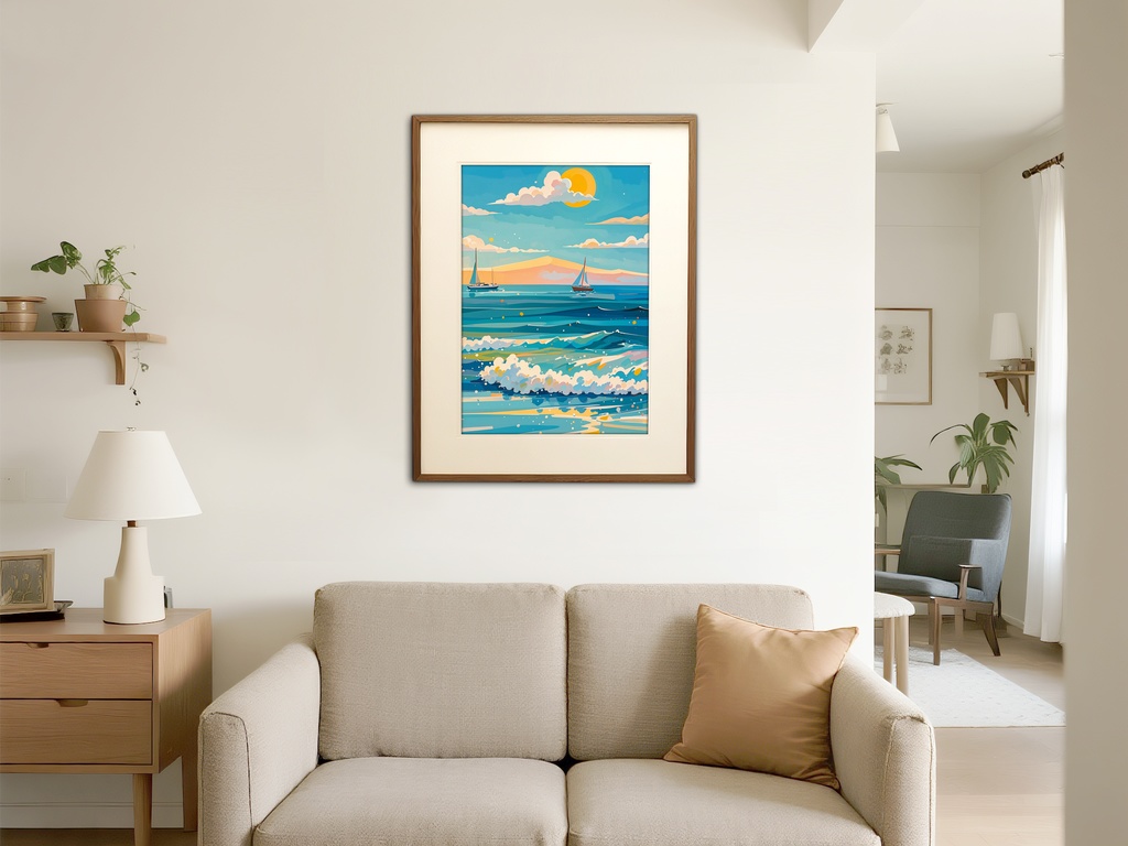 波音きらめく夕景