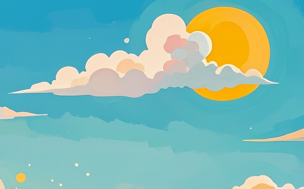 波音きらめく夕景