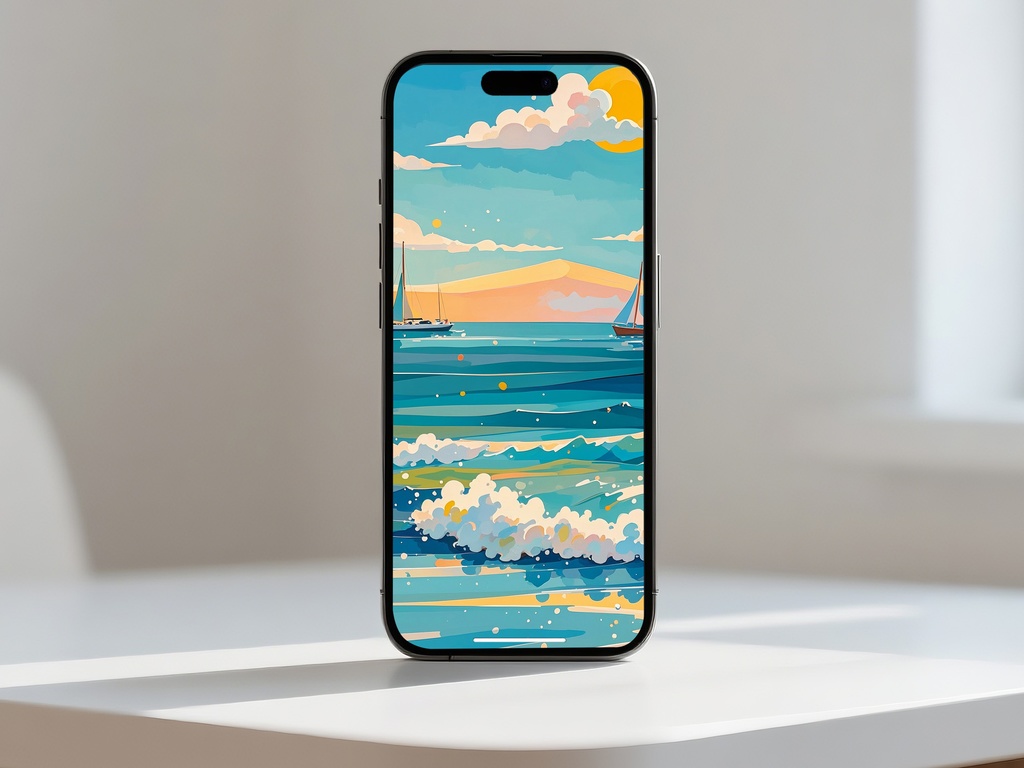 波音きらめく夕景