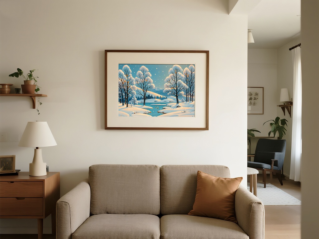 雪降る林の静けさ