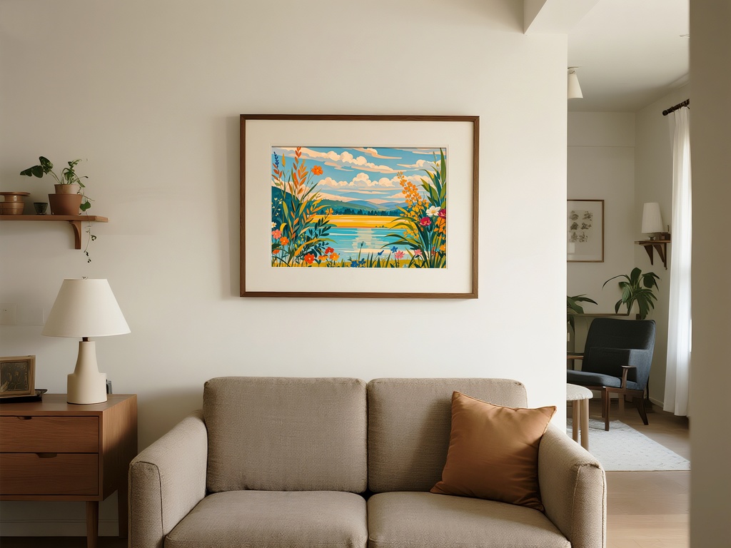 湖畔に咲く夏の花