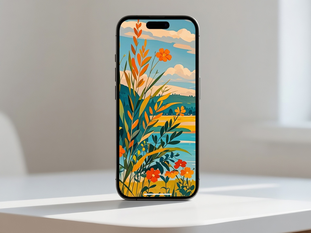 湖畔に咲く夏の花