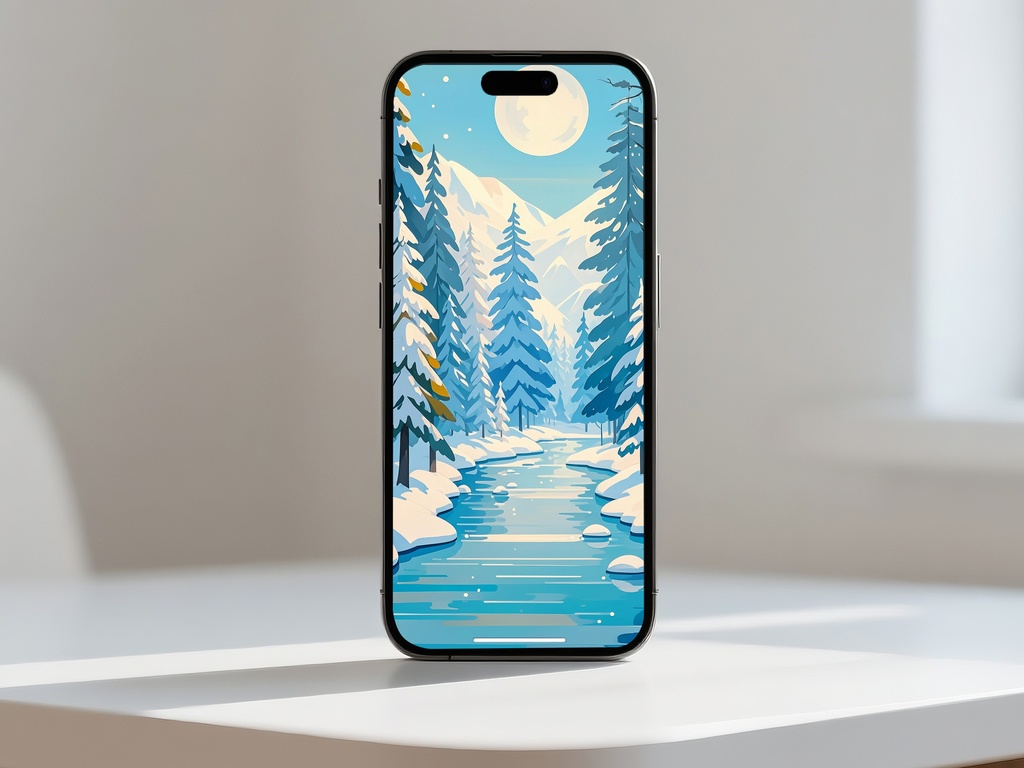 月光の雪渓を流れて