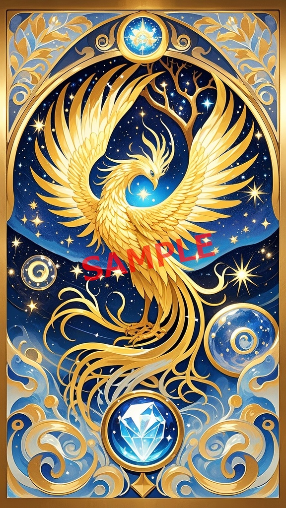 宇宙鳳凰の幸運サイクル壁紙