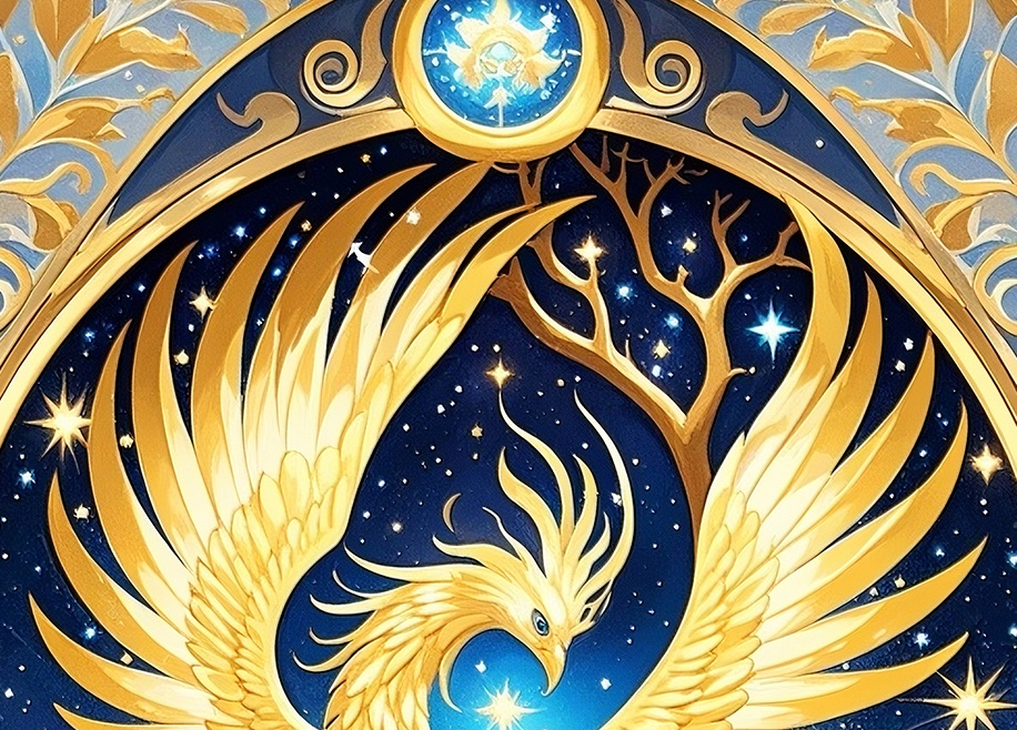 宇宙鳳凰の幸運サイクル壁紙