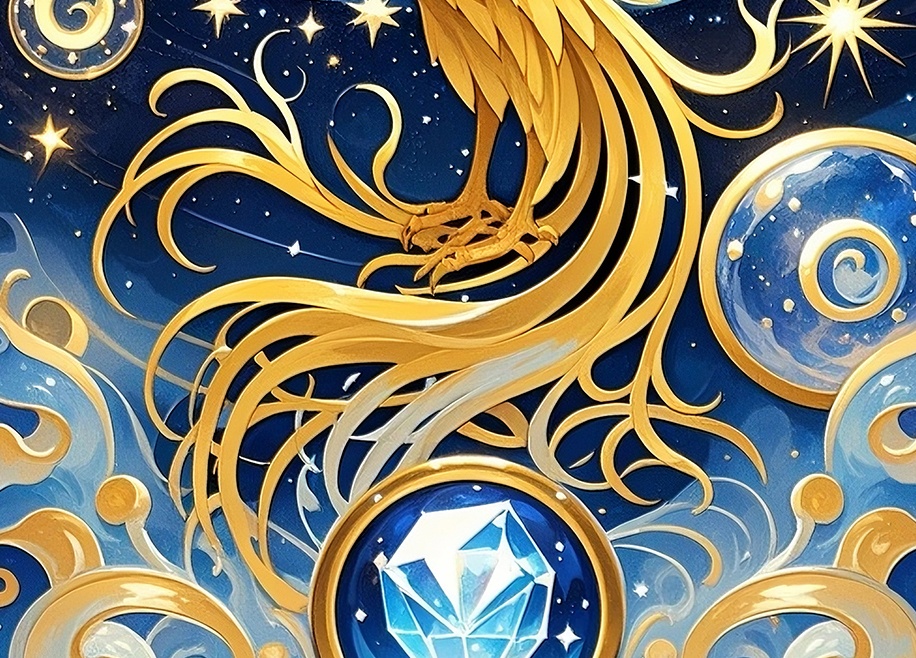 宇宙鳳凰の幸運サイクル壁紙