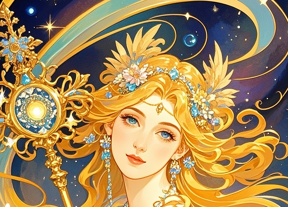 光煌めく黄金の女神 /魅力開花と強運