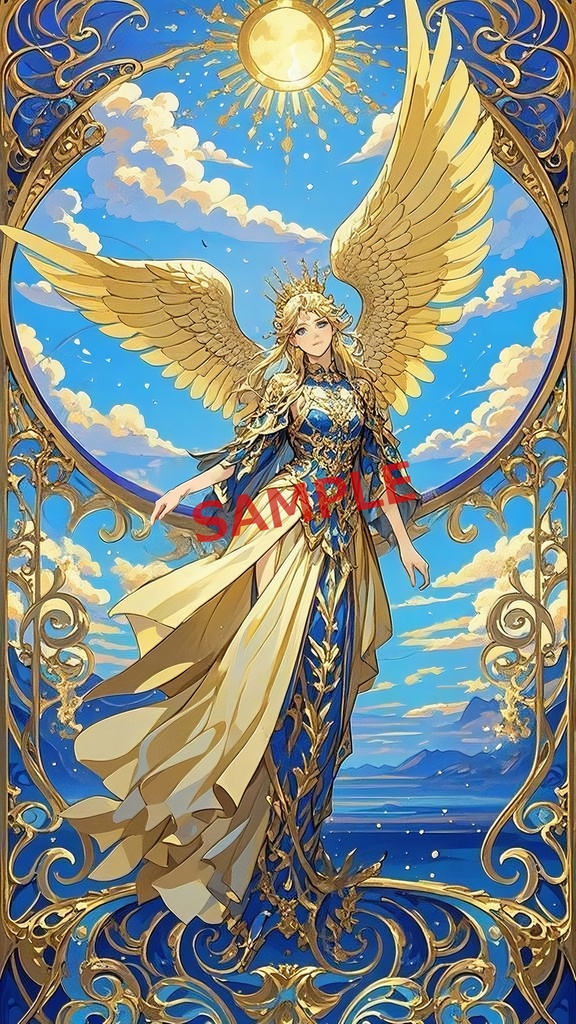 天空を守護する黄金の天使