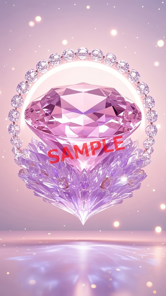 愛と調和のピンククリスタルハート