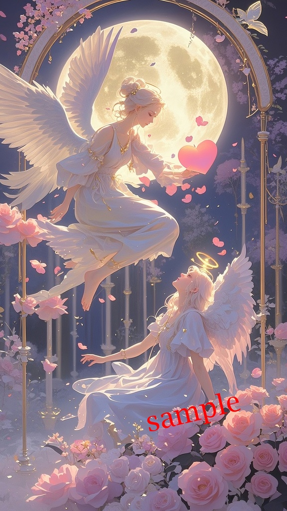 満月に祈る愛の天使たち