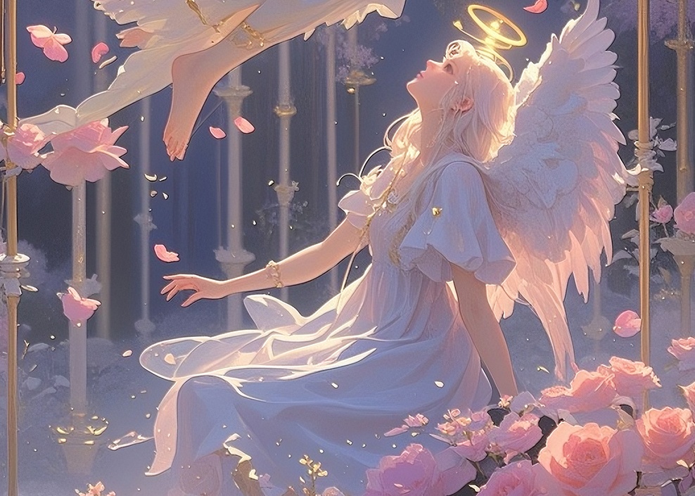 満月に祈る愛の天使たち