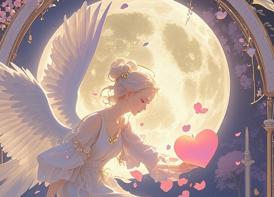 満月に祈る愛の天使たち