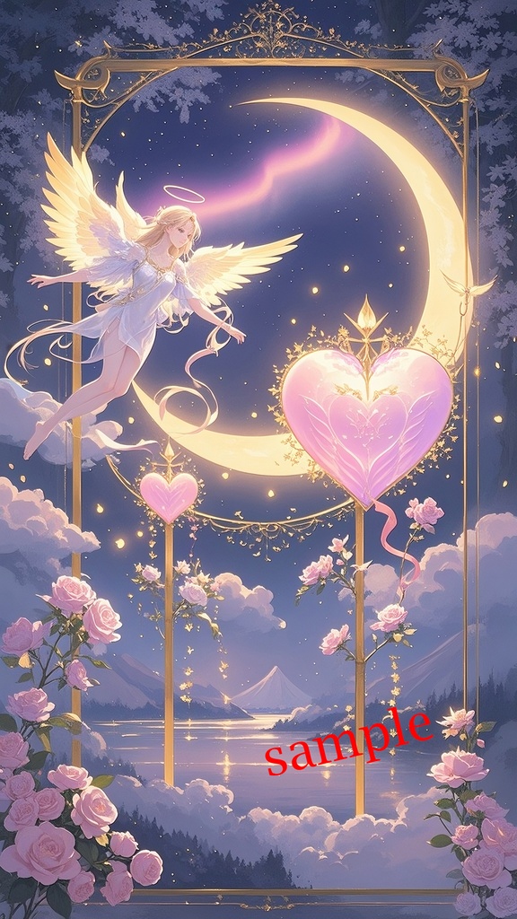 スマホ壁紙｜愛の妖精｜風水・恋愛運・開運