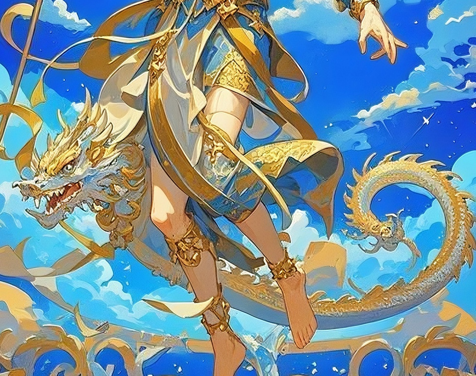 スマホ壁紙|天空に輝く勝利の女神|風水・守護・開運