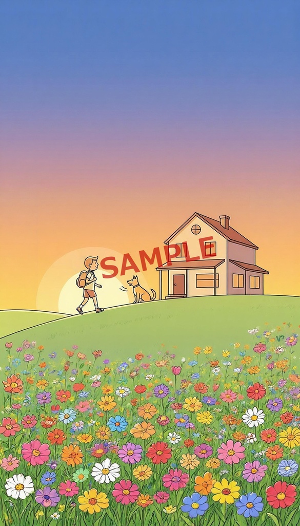 花咲く丘の帰り路