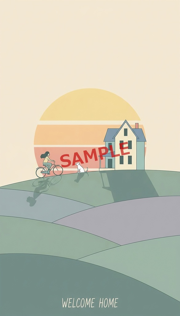 愛犬のいる帰り道