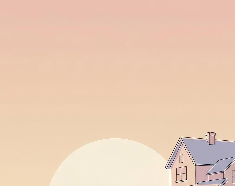 夕焼けの幸せな坂道