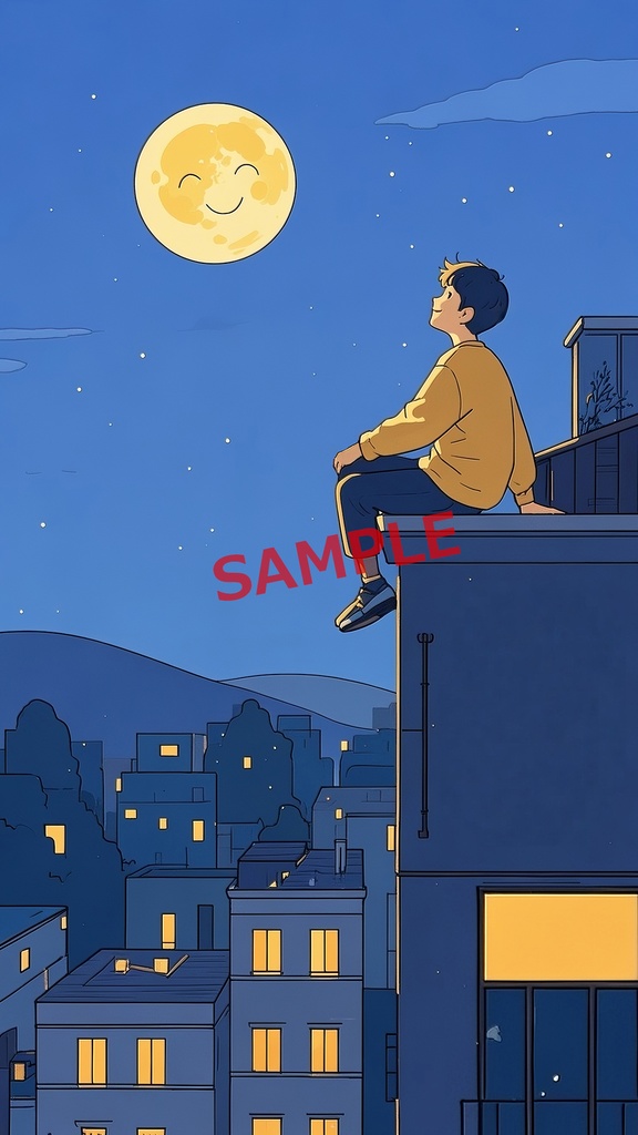 月と話せる静かな夜