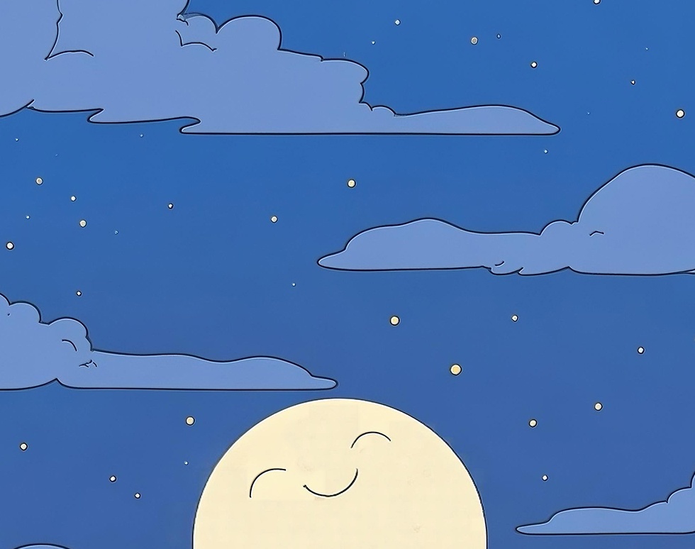 満月とともに眠る街