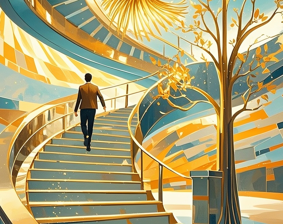 希望へ続く黄金の螺旋階段