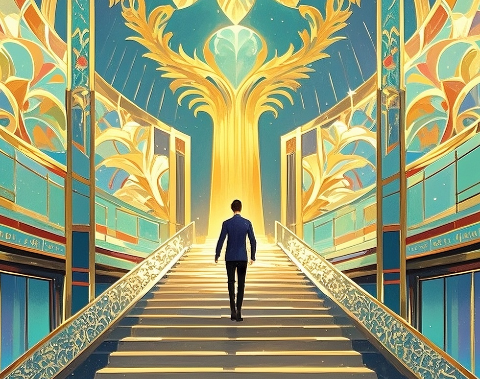 栄光へ導く鳳凰の階段