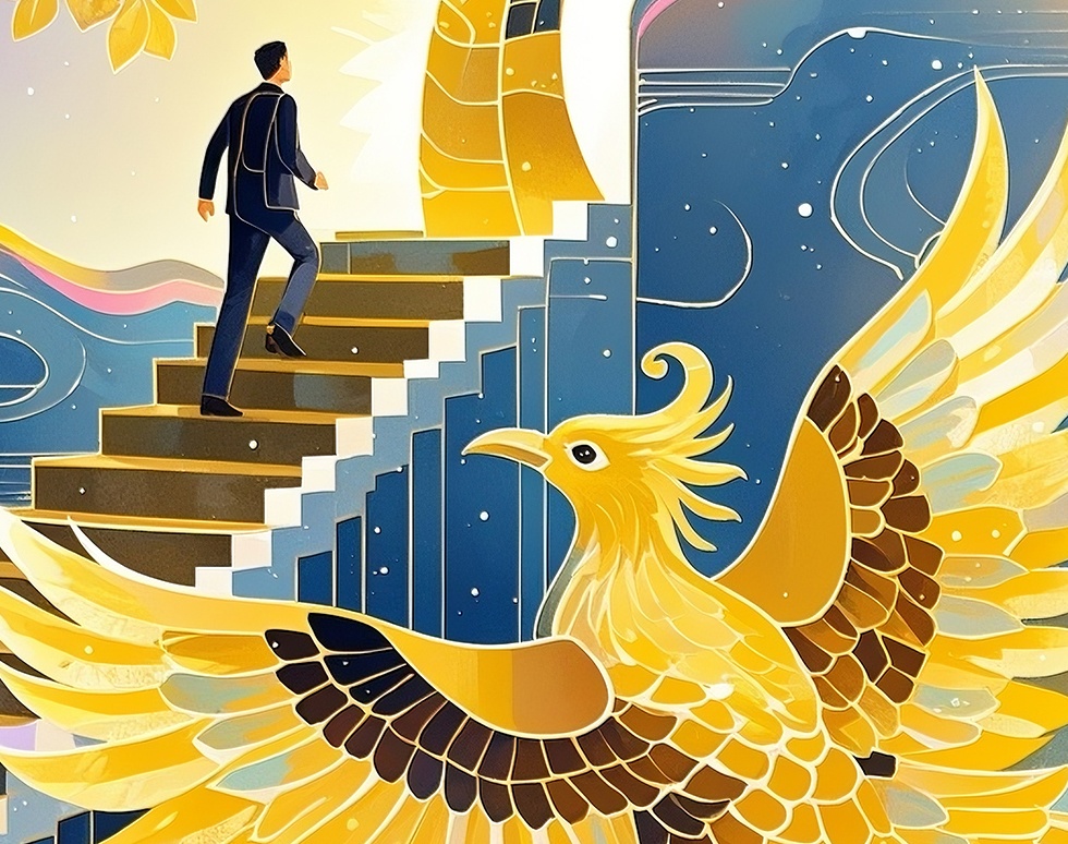 黄金の樹と幸運の鳳凰