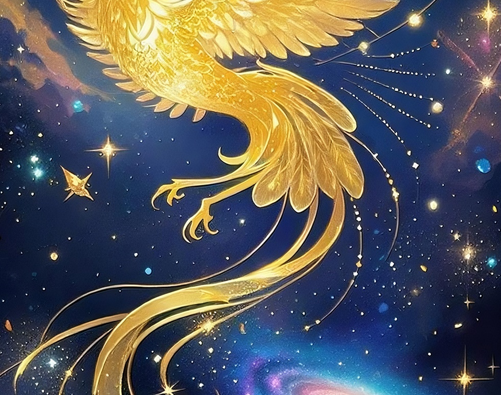 太陽を抱く鳳凰