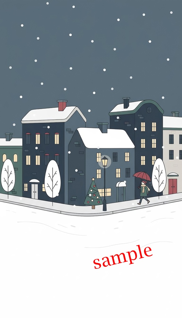 何かありそうな雪の街