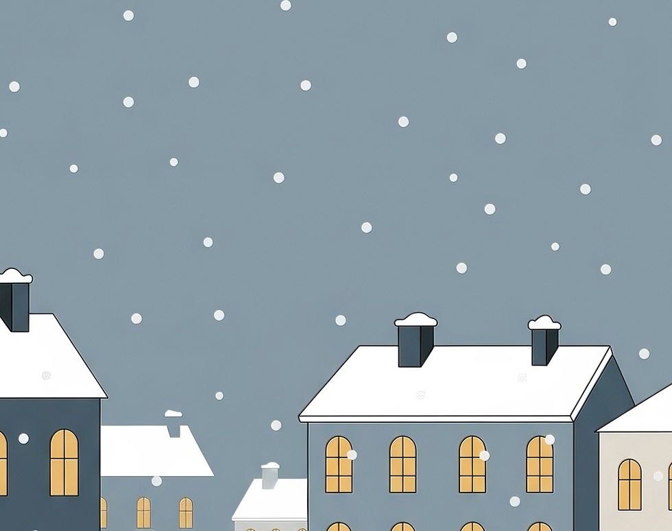 雪の日の散歩道