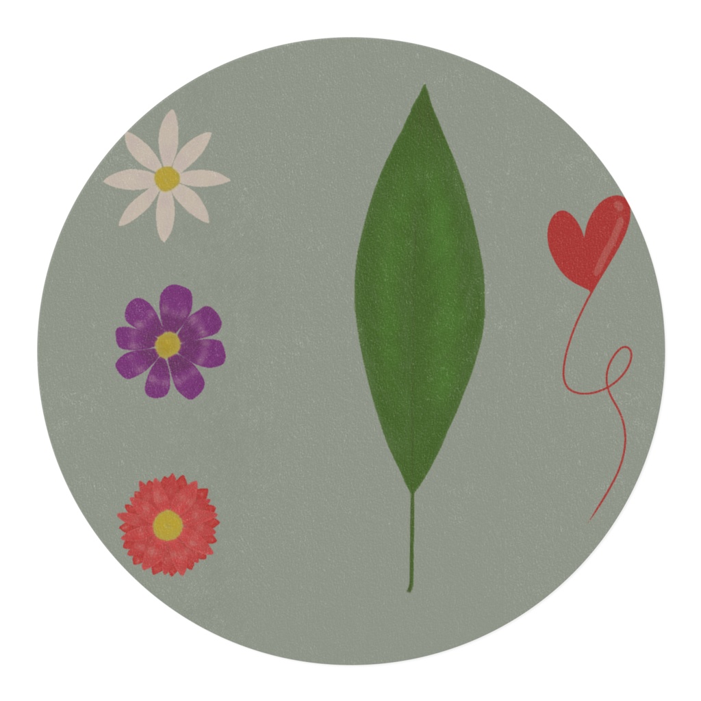 マスキングテープ 花(白×紫×赤)