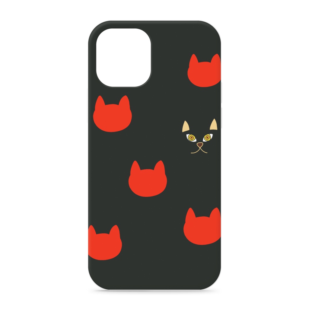 iPhoneケース うちの黒猫♂