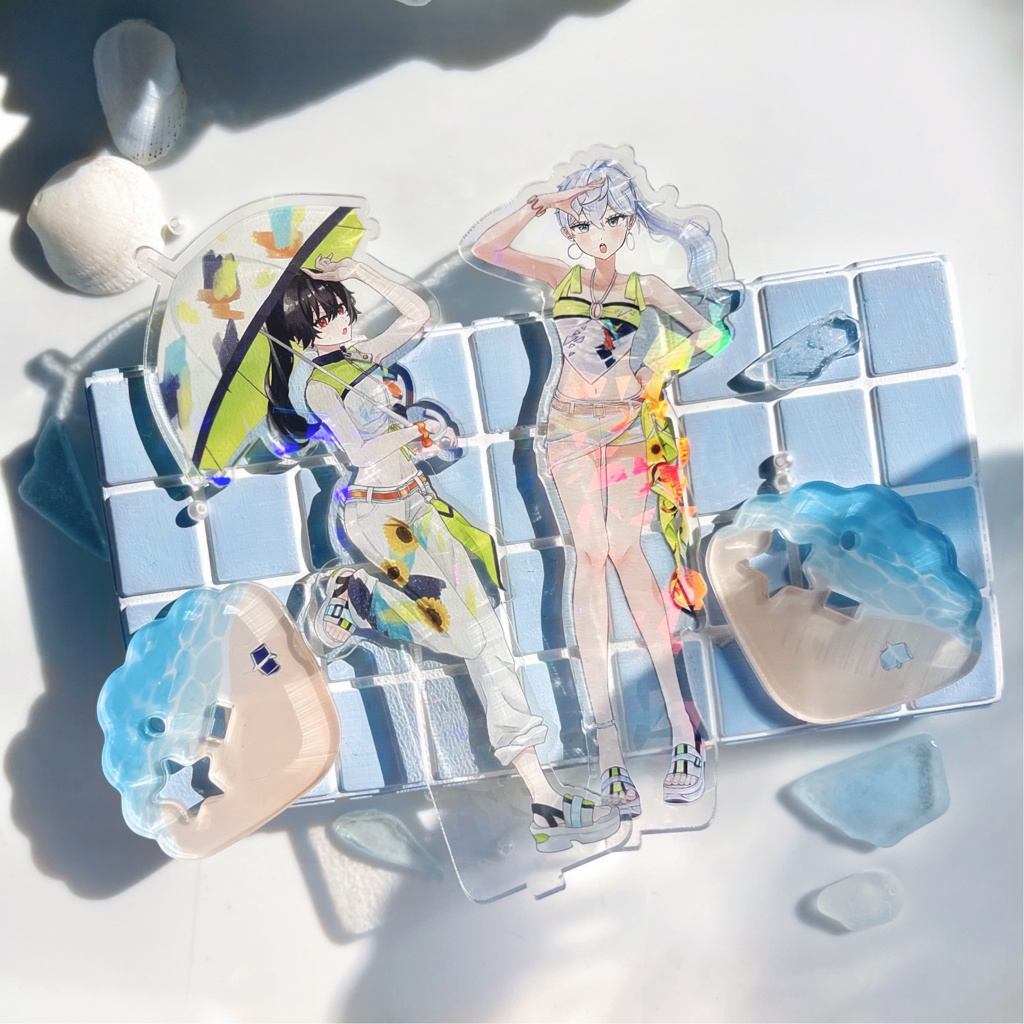 🐻‍オーロラ加工アクリルスタンド【女体化】