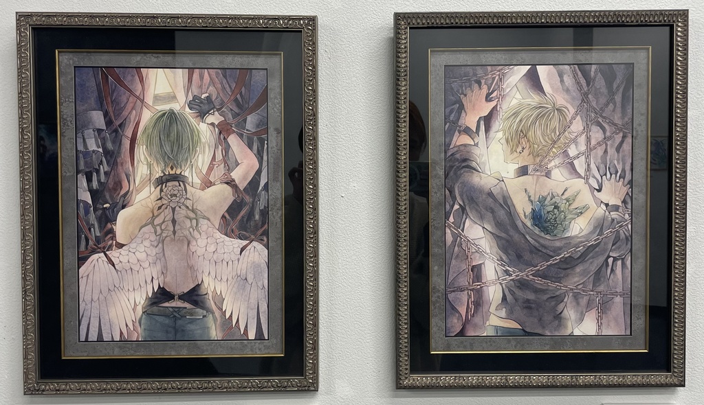 new✨額装作品【向こう側シリーズ】