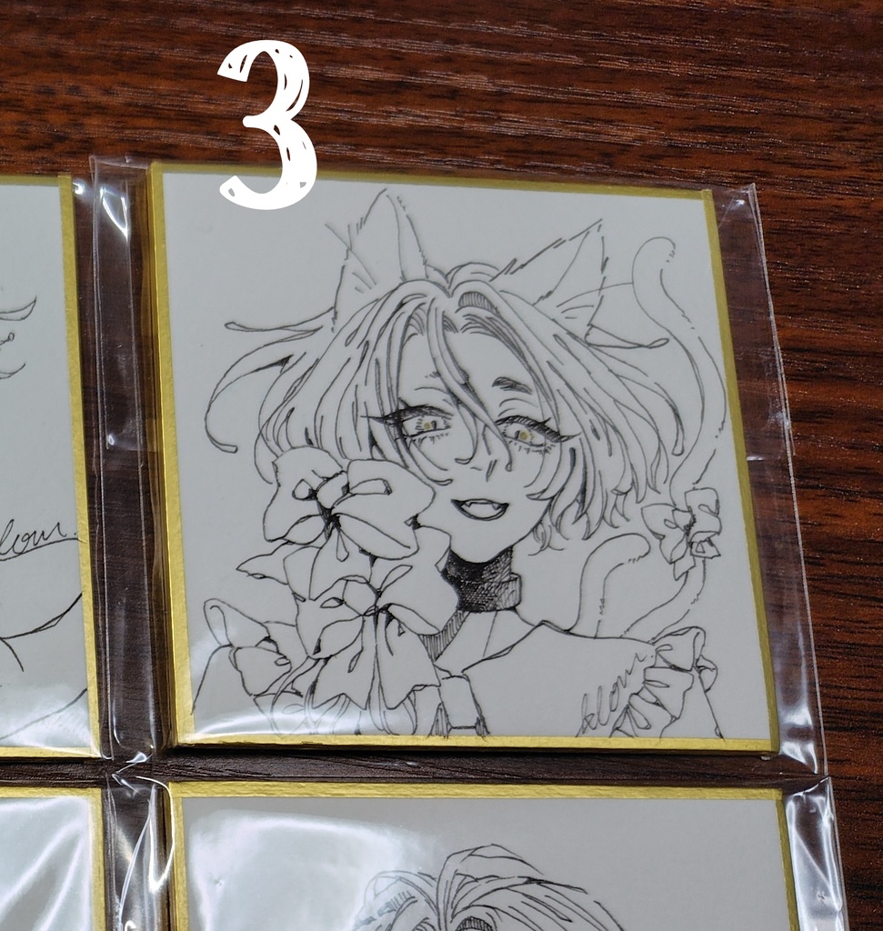 new✨ミニ色紙【ドローイング】全1種