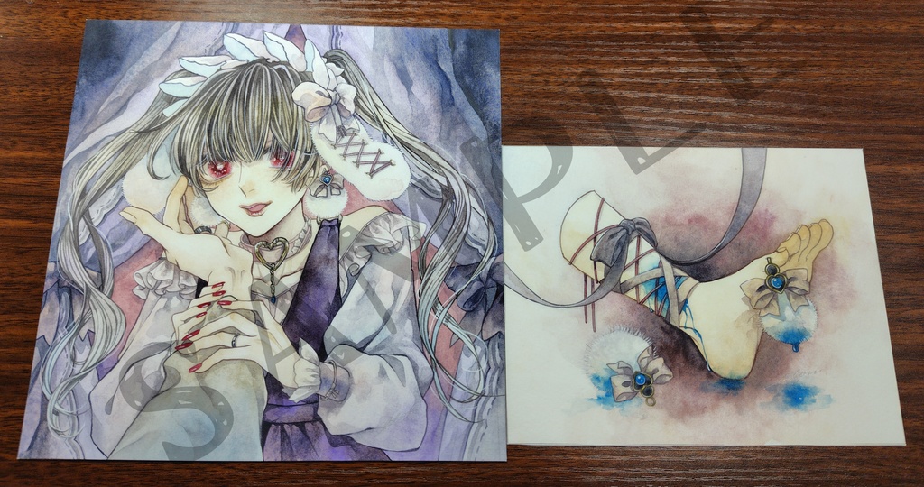 🌸旧作原画セット［紫音×雨（滓果てver）］