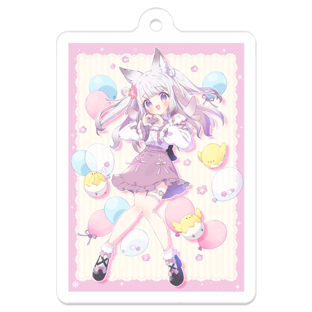 ひよこむ4周年記念アクリルキーホルダー