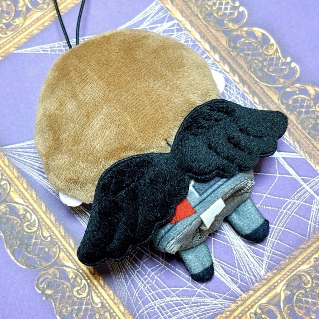 ぬい服 天使 羽 翼 黒 ブラック
