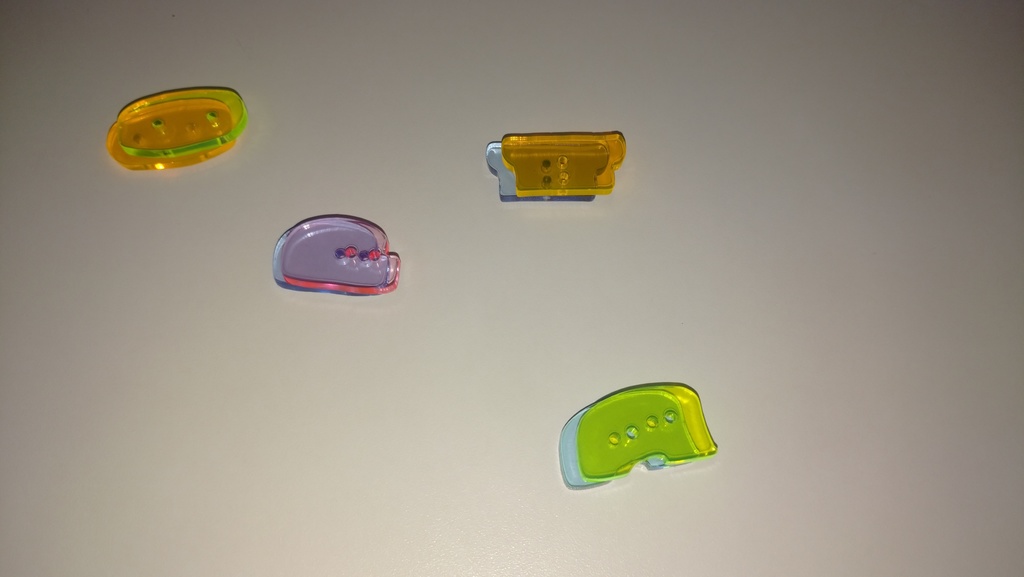 ABCボタン 集光オレンジ