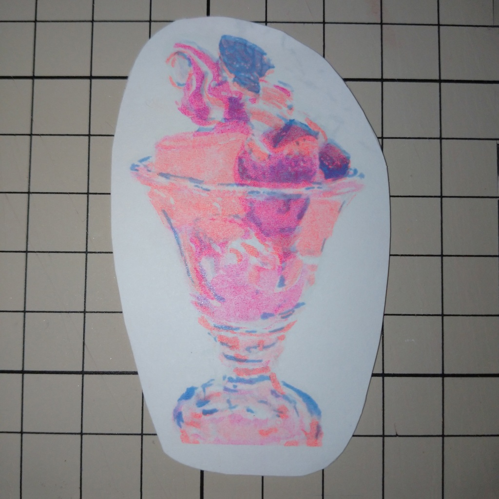 リソステッカー いちごパフェ