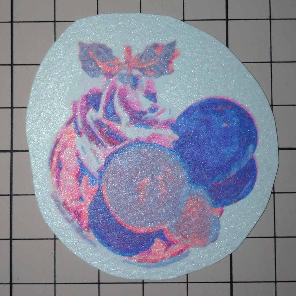 リソステッカー ぶどうパフェ きらきら